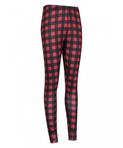 Talus Womens Printed Thermal Pants Red $9.35 Pants