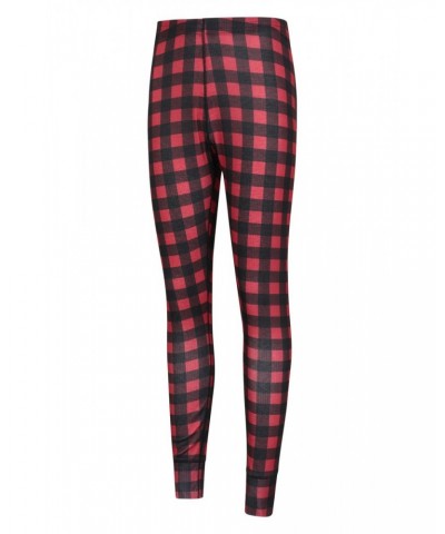 Talus Womens Printed Thermal Pants Red $9.35 Pants