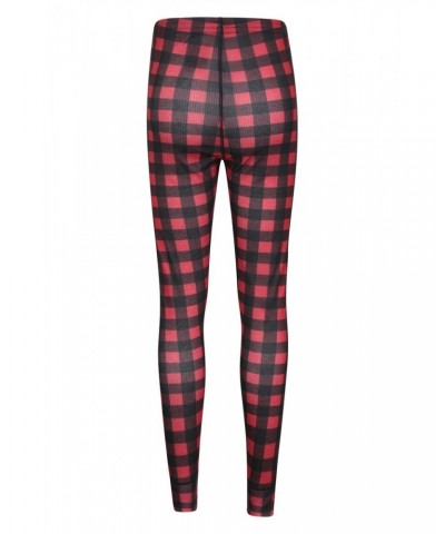 Talus Womens Printed Thermal Pants Red $9.35 Pants