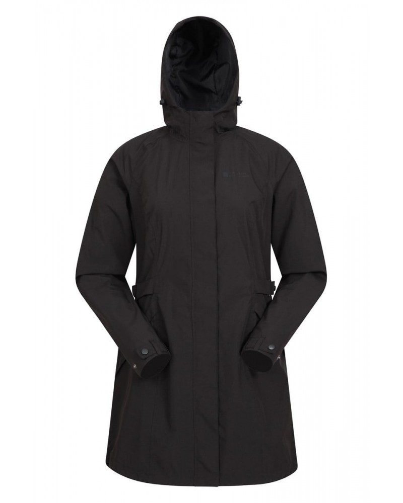 Womens Waterproof Trench Coat Black $28.70 Jackets