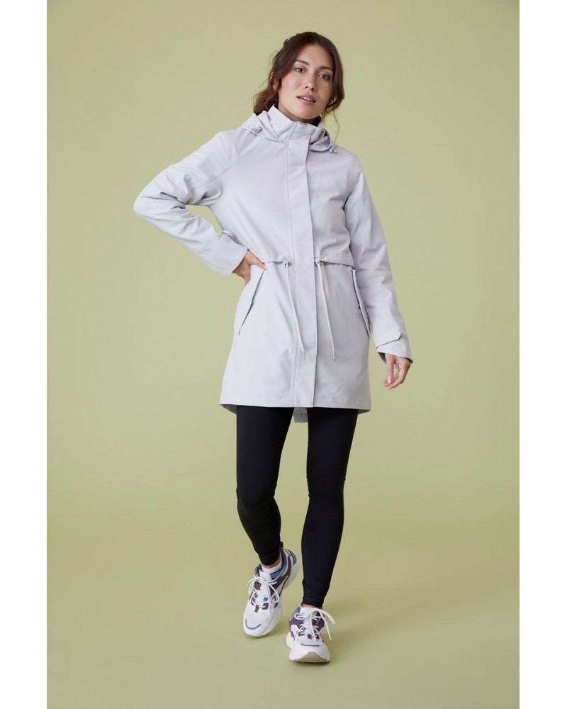 Dipali Womens Coat Light Grey $31.20 Jackets