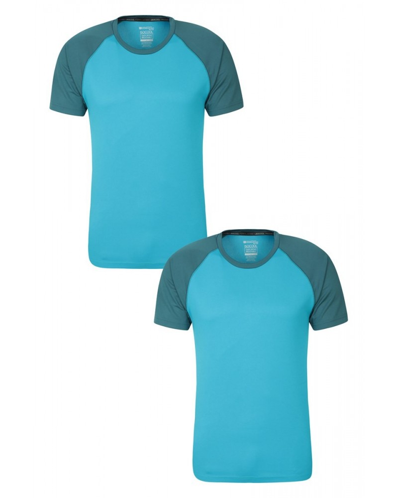 Endurance Mens T-Shirt Multipack Bright Blue $15.38 Tops