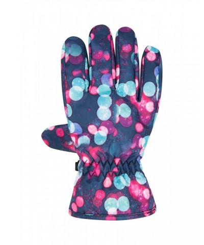 Printed Kids Ski Gloves Dark Blue $11.79 Accessories