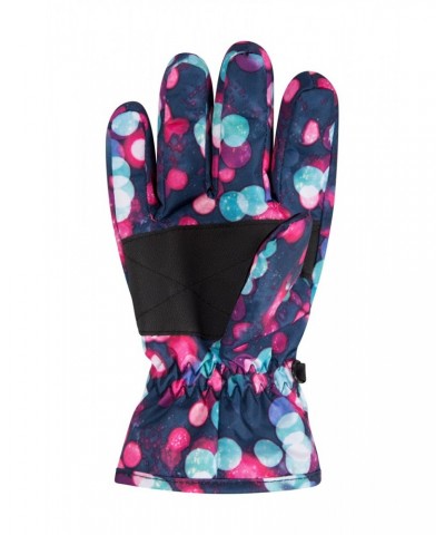 Printed Kids Ski Gloves Dark Blue $11.79 Accessories