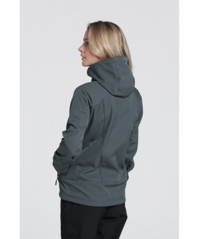 Helsinki Womens Recycled Softshell Jacket Khaki $25.30 Active