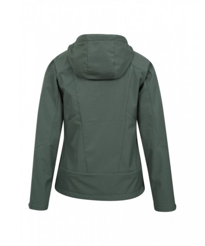 Helsinki Womens Recycled Softshell Jacket Khaki $25.30 Active