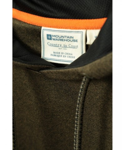 Denver Mens Relaxed Hoodie Dark Khaki $17.81 Tops