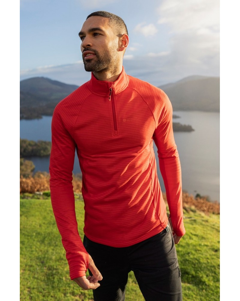 Denali Mens Half-Zip Fleece Top Red $15.58 Fleece