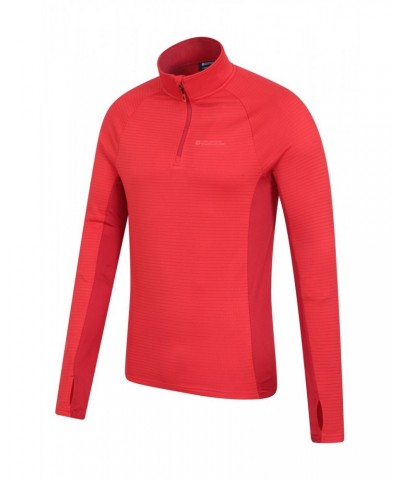 Denali Mens Half-Zip Fleece Top Red $15.58 Fleece