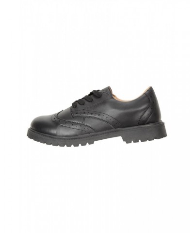 Playground Kids Brogue School Shoes Black $18.47 Footwear