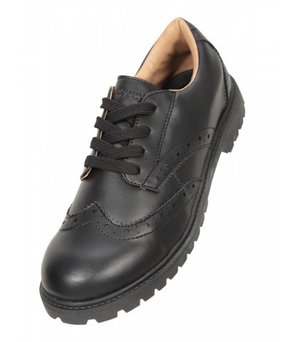 Playground Kids Brogue School Shoes Black $18.47 Footwear