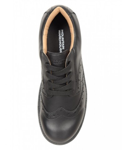 Playground Kids Brogue School Shoes Black $18.47 Footwear