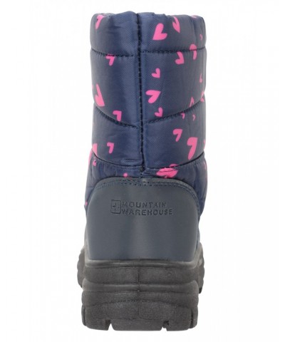 Caribou Toddler Adaptive Printed Snow Boots Navy $13.86 Footwear