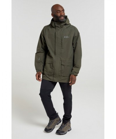 Glacier II Mens Long Waterproof Jacket Khaki $46.79 Jackets