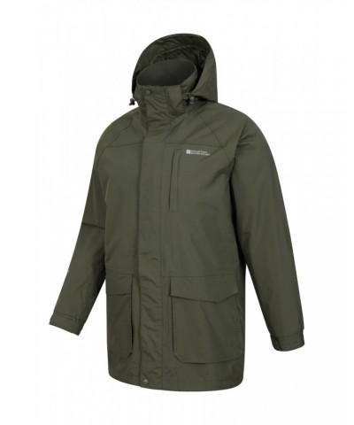 Glacier II Mens Long Waterproof Jacket Khaki $46.79 Jackets