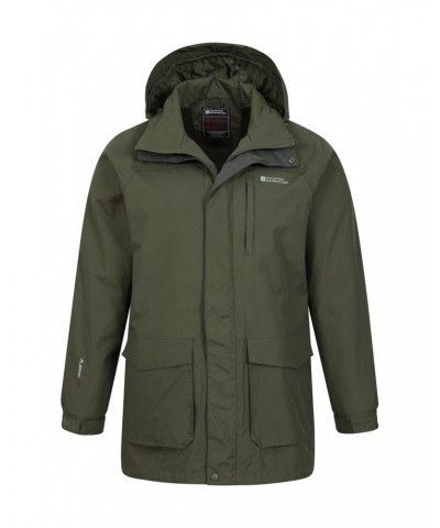 Glacier II Mens Long Waterproof Jacket Khaki $46.79 Jackets