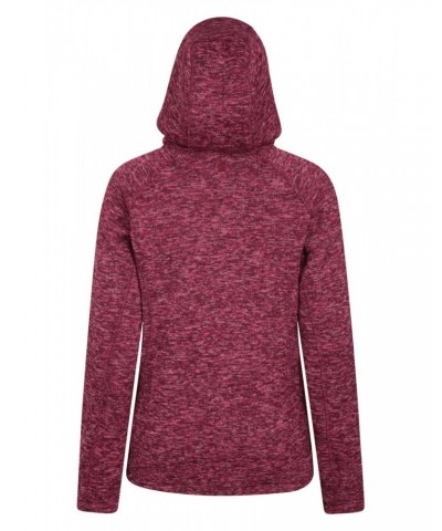 Nevis Womens Fur Lined Hoodie Berry $29.69 Fleece