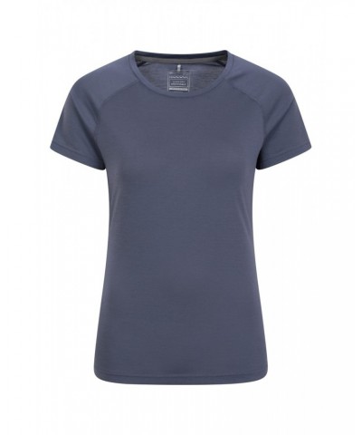 Quick Dry Womens T-Shirt Dark Grey $11.59 Active