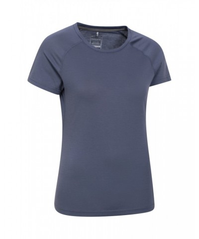 Quick Dry Womens T-Shirt Dark Grey $11.59 Active