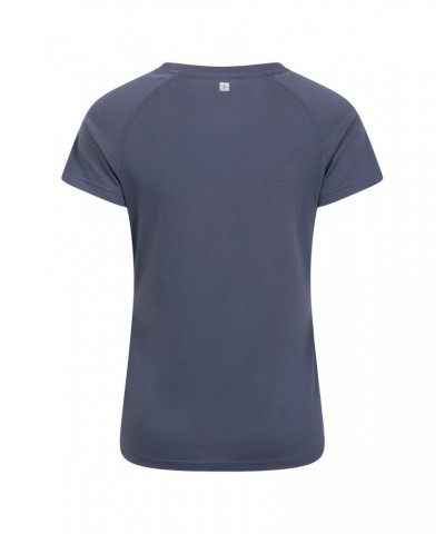 Quick Dry Womens T-Shirt Dark Grey $11.59 Active