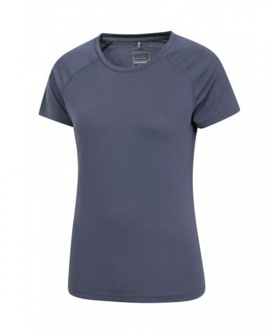 Quick Dry Womens T-Shirt Dark Grey $11.59 Active