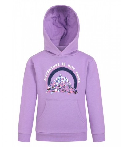 Adventure Is Out There Kids Organic Hoodie Lilac $16.79 Tops