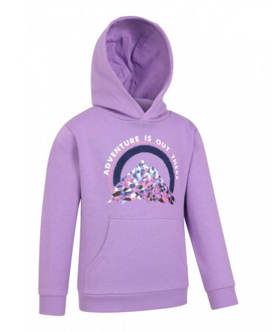 Adventure Is Out There Kids Organic Hoodie Lilac $16.79 Tops