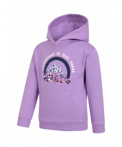 Adventure Is Out There Kids Organic Hoodie Lilac $16.79 Tops