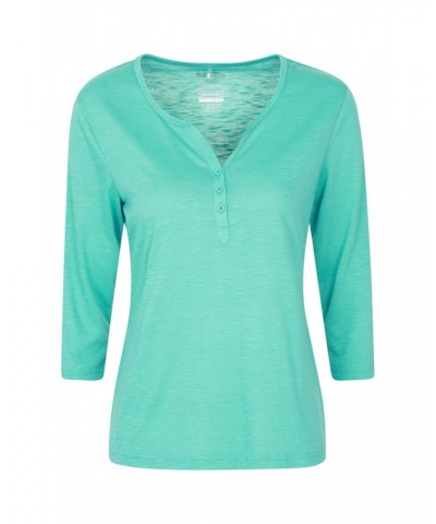 Paphos Womens Quick-Dry UV Button Top Mint $16.17 Tops