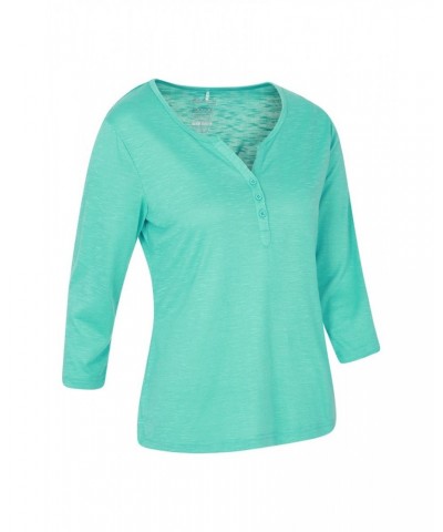 Paphos Womens Quick-Dry UV Button Top Mint $16.17 Tops