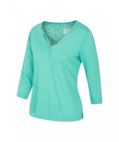 Paphos Womens Quick-Dry UV Button Top Mint $16.17 Tops