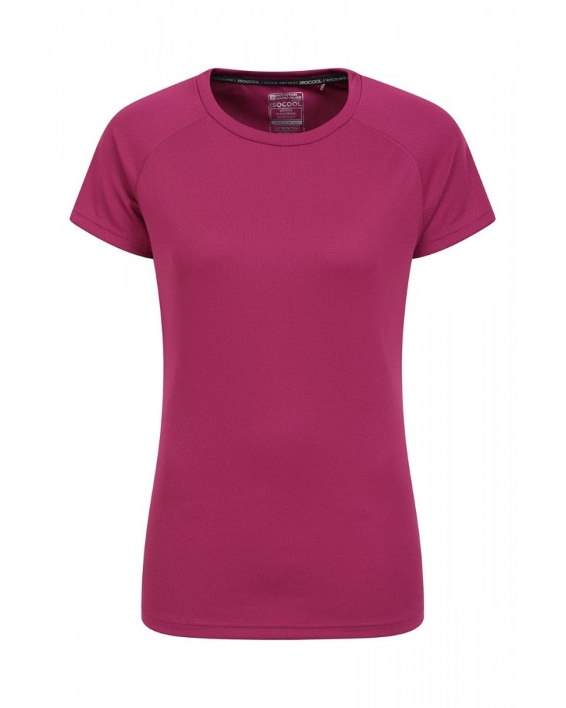 Endurance Womens T-Shirt Purple $11.39 Active