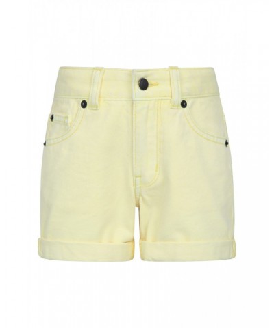 Kids Denim Shorts Yellow $16.50 Pants