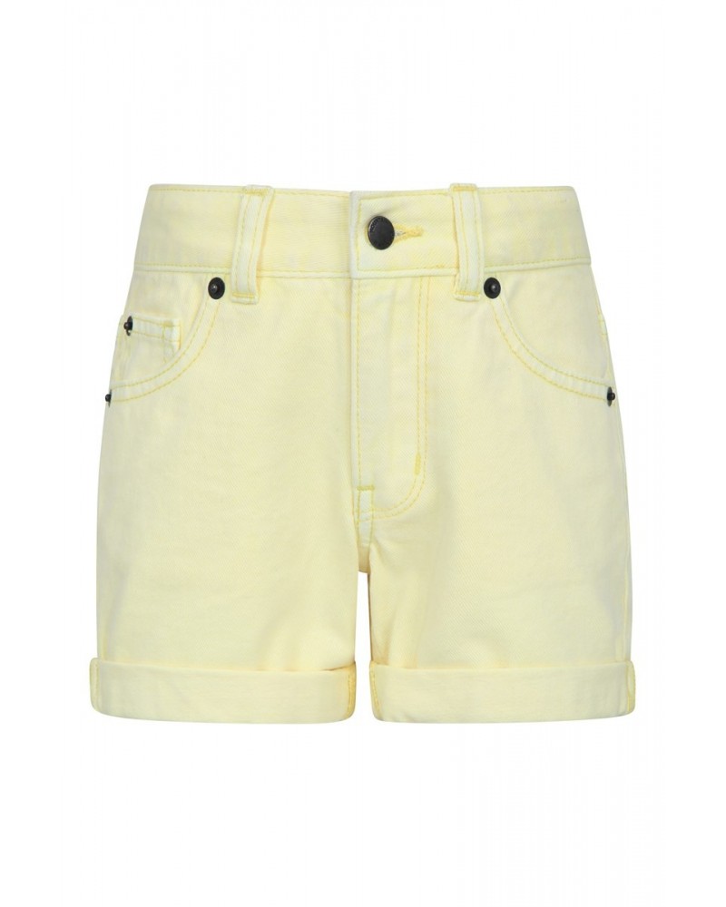 Kids Denim Shorts Yellow $16.50 Pants