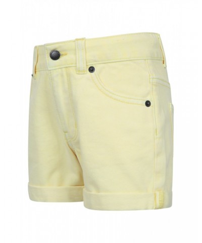 Kids Denim Shorts Yellow $16.50 Pants