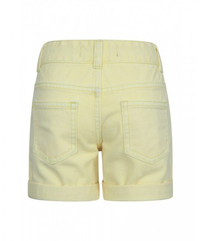 Kids Denim Shorts Yellow $16.50 Pants