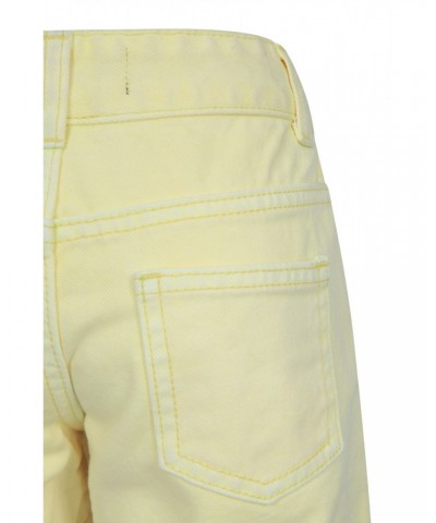 Kids Denim Shorts Yellow $16.50 Pants