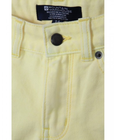 Kids Denim Shorts Yellow $16.50 Pants