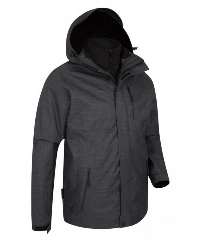 Bracken Melange 3 in 1 Mens Jacket Grey $50.00 Jackets