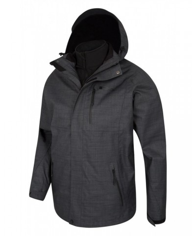 Bracken Melange 3 in 1 Mens Jacket Grey $50.00 Jackets