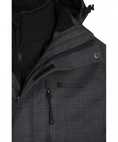 Bracken Melange 3 in 1 Mens Jacket Grey $50.00 Jackets