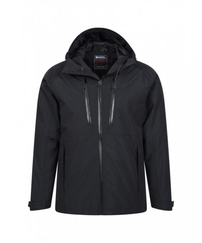 Stride Extreme Stretch Panel Mens Waterproof Jacket Black $35.69 Jackets