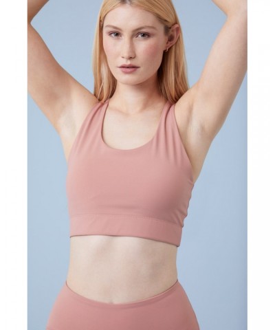 Dynamo Womens Mid Support Bra Pink $19.60 Active