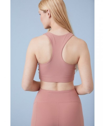 Dynamo Womens Mid Support Bra Pink $19.60 Active