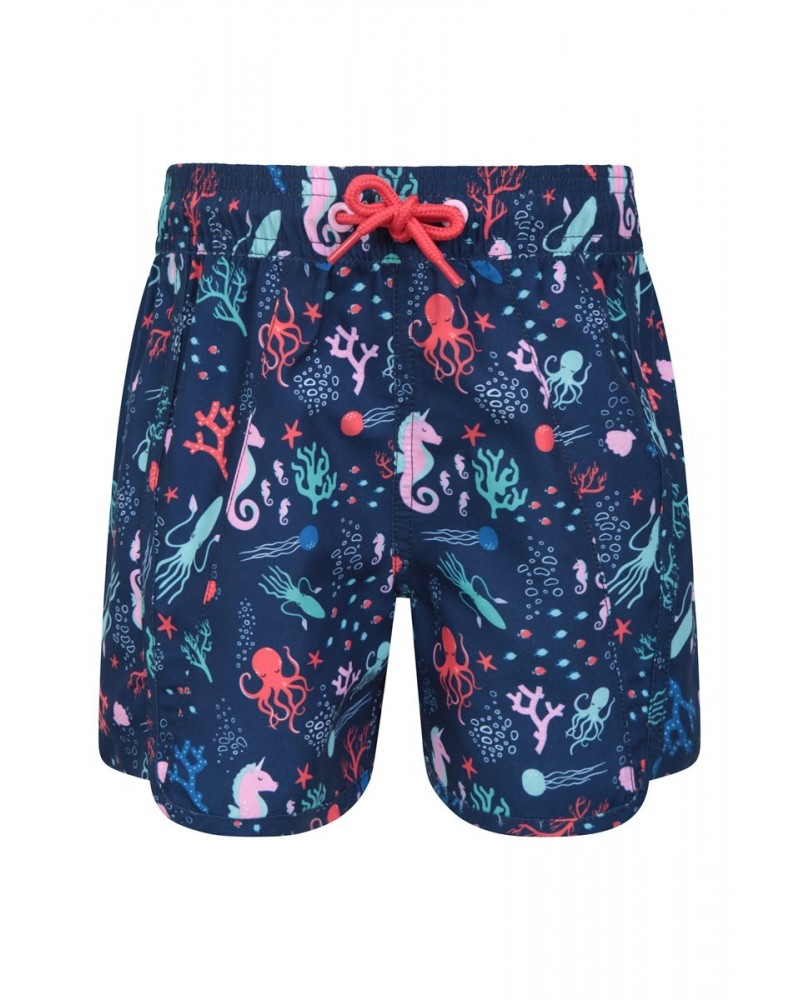 Patterned Kids Boardshorts Pale Blue $9.50 Pants