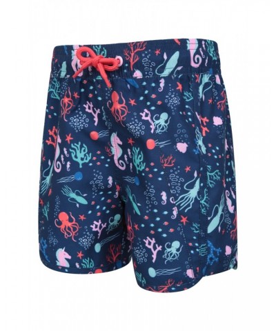 Patterned Kids Boardshorts Pale Blue $9.50 Pants