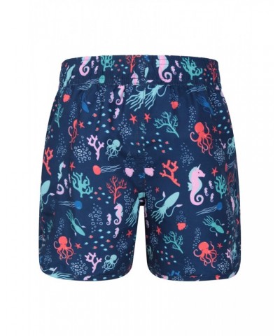 Patterned Kids Boardshorts Pale Blue $9.50 Pants