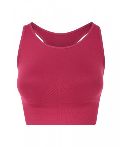 Longline Anti-chafe Seamless Bra Burgundy $9.53 Active