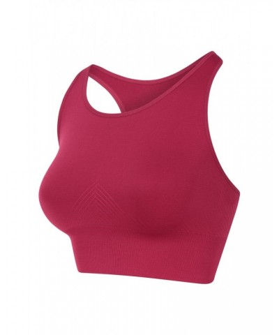 Longline Anti-chafe Seamless Bra Burgundy $9.53 Active