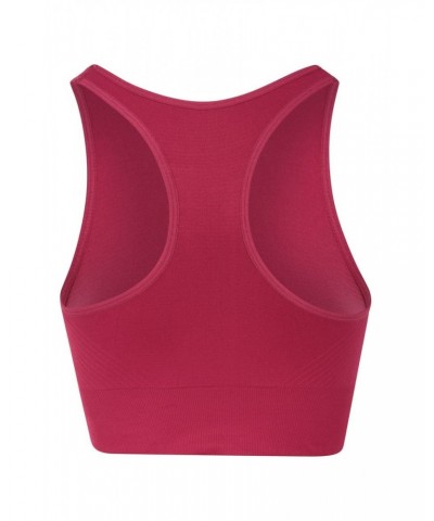 Longline Anti-chafe Seamless Bra Burgundy $9.53 Active